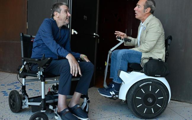 Juan Carlos Unzué y Jaime Lafita, hoy en Bilbao