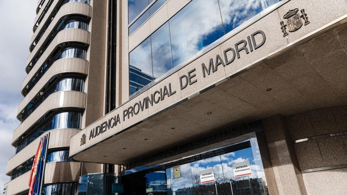 Fachada de la Audiencia Provincial de Madrid.