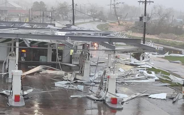 Imagen del huracán Melissa a su paso por Jamaica