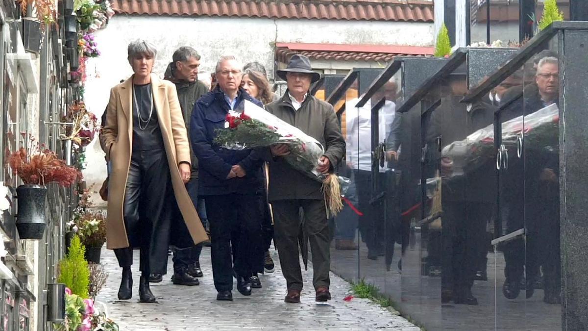 Imagen del acto en recuerdo de Priede en Orio.