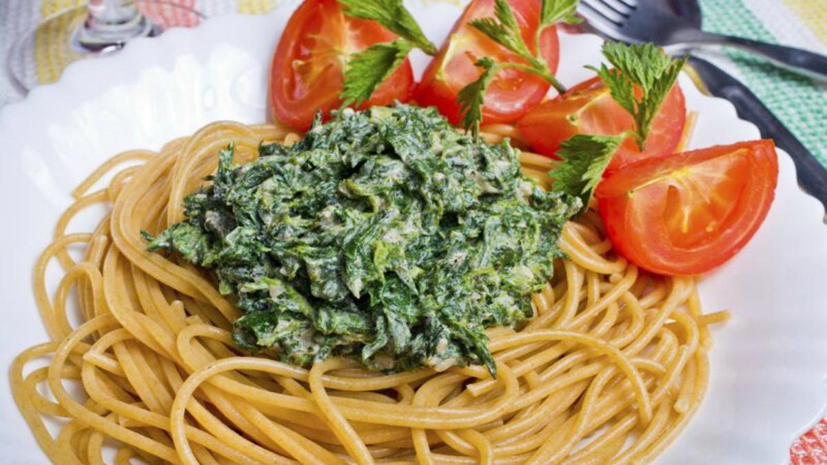 Pasta con ortiga.