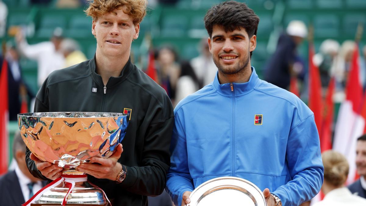 Sinner y Alcaraz, tras el encuentro.