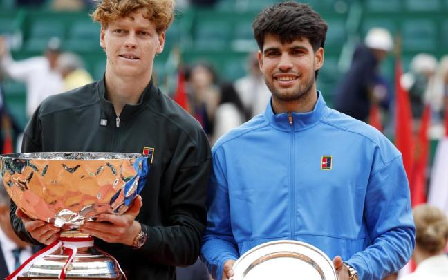 Sinner y Alcaraz, tras el encuentro.