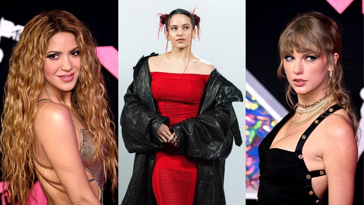 Las cantantes nominadas a los MTV Shakira, Rosalía y Taylor Swift