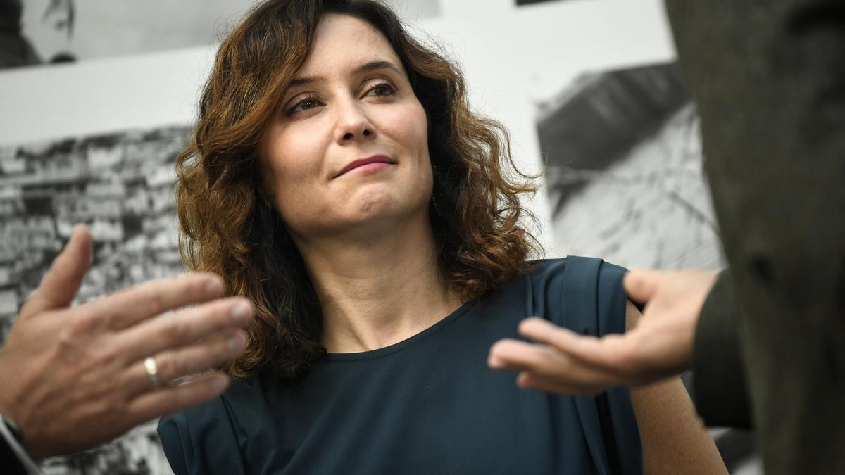 La presidenta de la Comunidad de Madrid, Isabel Díaz Ayuso