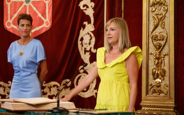 La consejera de Interior, Amparo López, durante su toma de posesión. Foto: Gobierno de Navarra La consejera de Interior, Amparo López, durante su toma de posesión. Foto: Gobierno de Navarra