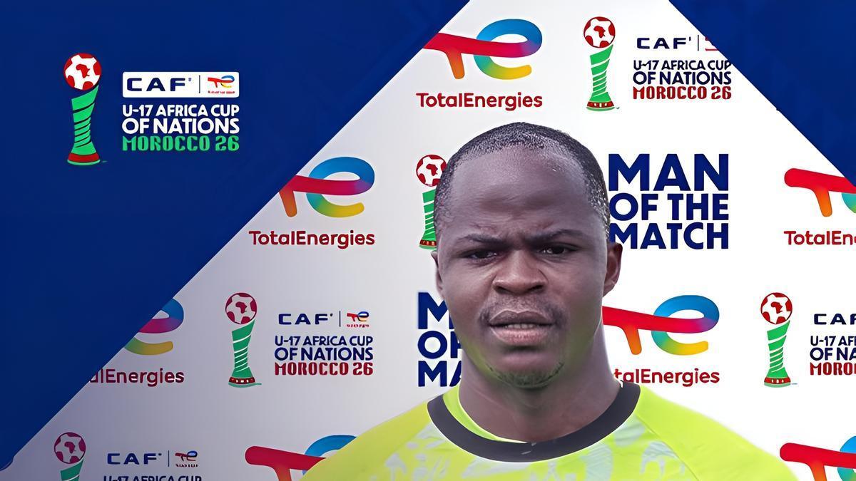 Gelson Dala, portero de la selección angoleña de 16 años.