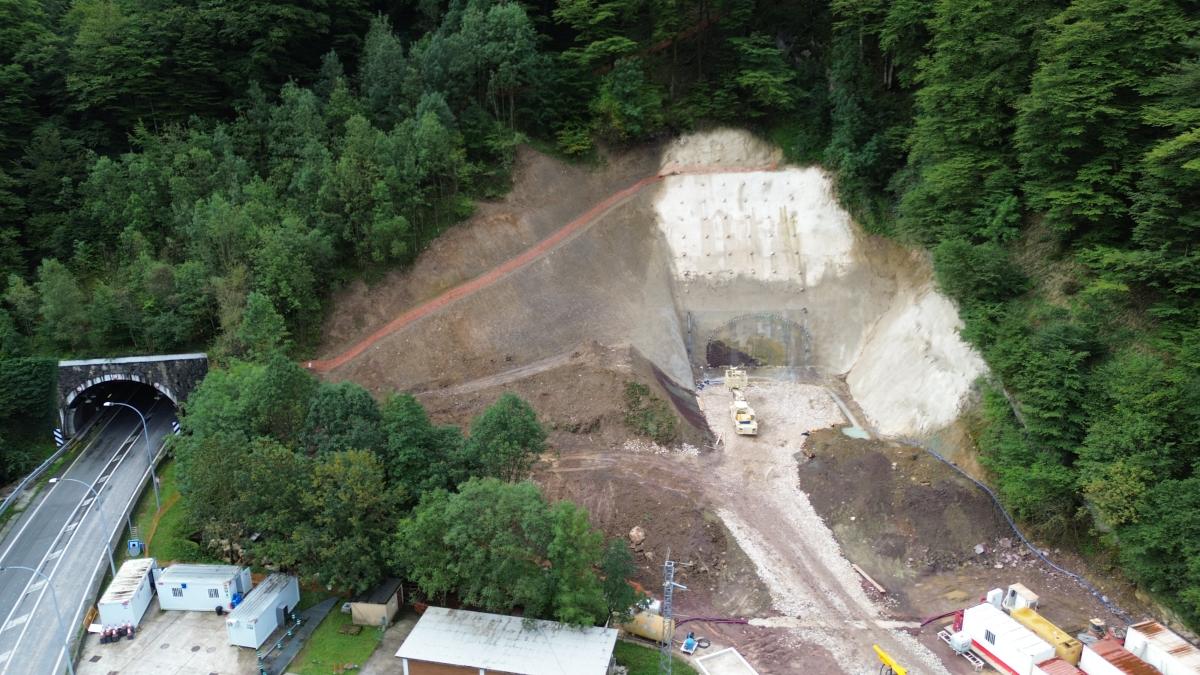 Obras en Belate. Foto: Gobierno de Navarra