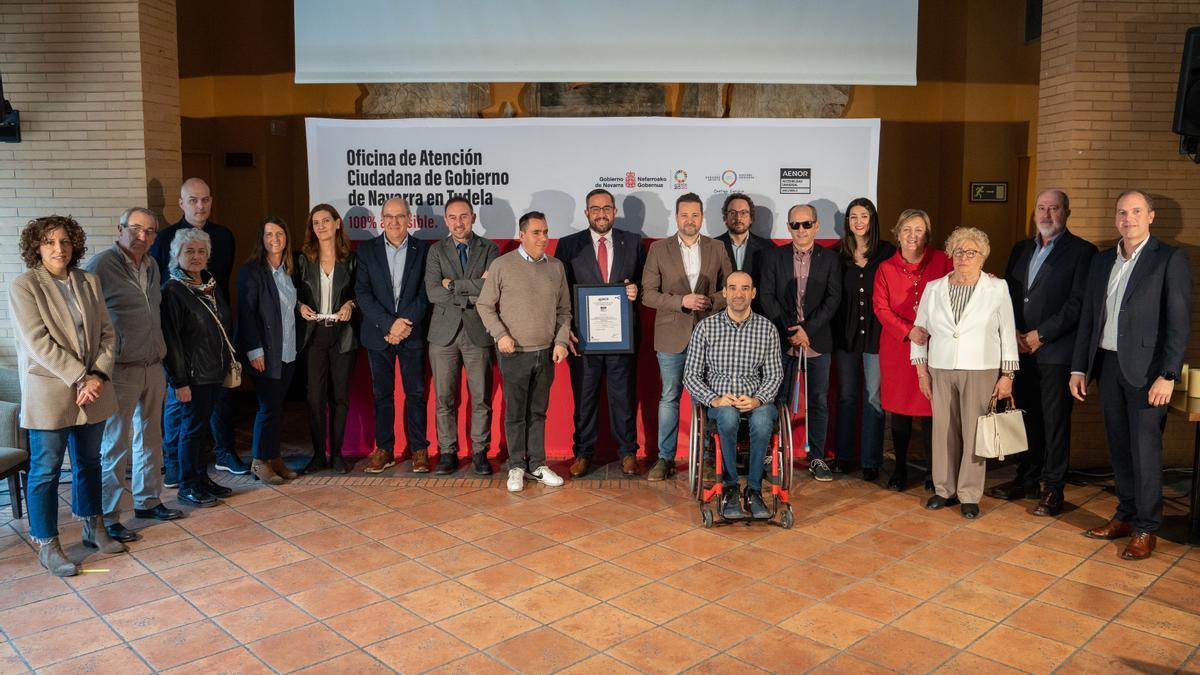 Presentación de la campaña en la Oficina de Atención Ciudadana de Tudela.