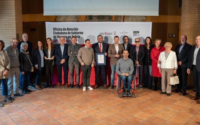 Presentación de la campaña en la Oficina de Atención Ciudadana de Tudela. Presentación de la campaña en la Oficina de Atención Ciudadana de Tudela.