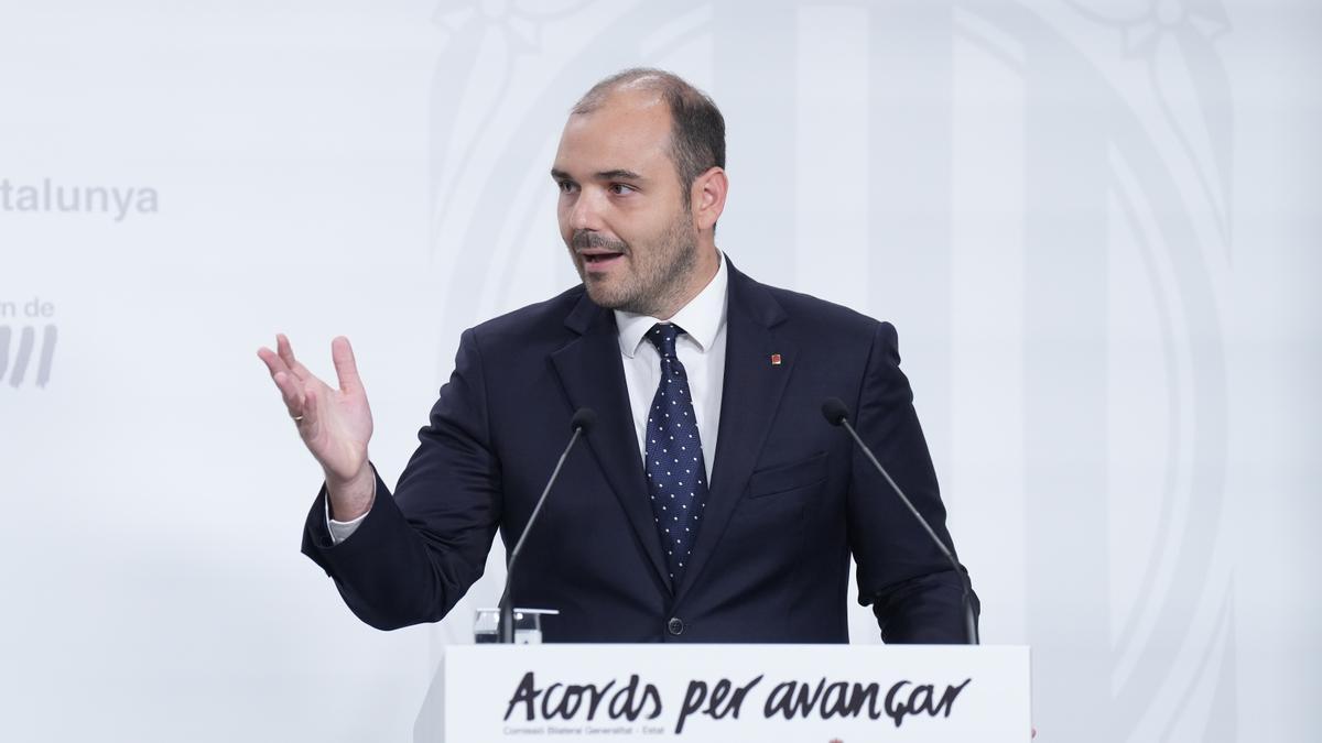 El Consejero de la Presidencia de la Generalitat catalana, Albert Dalmau Miranda