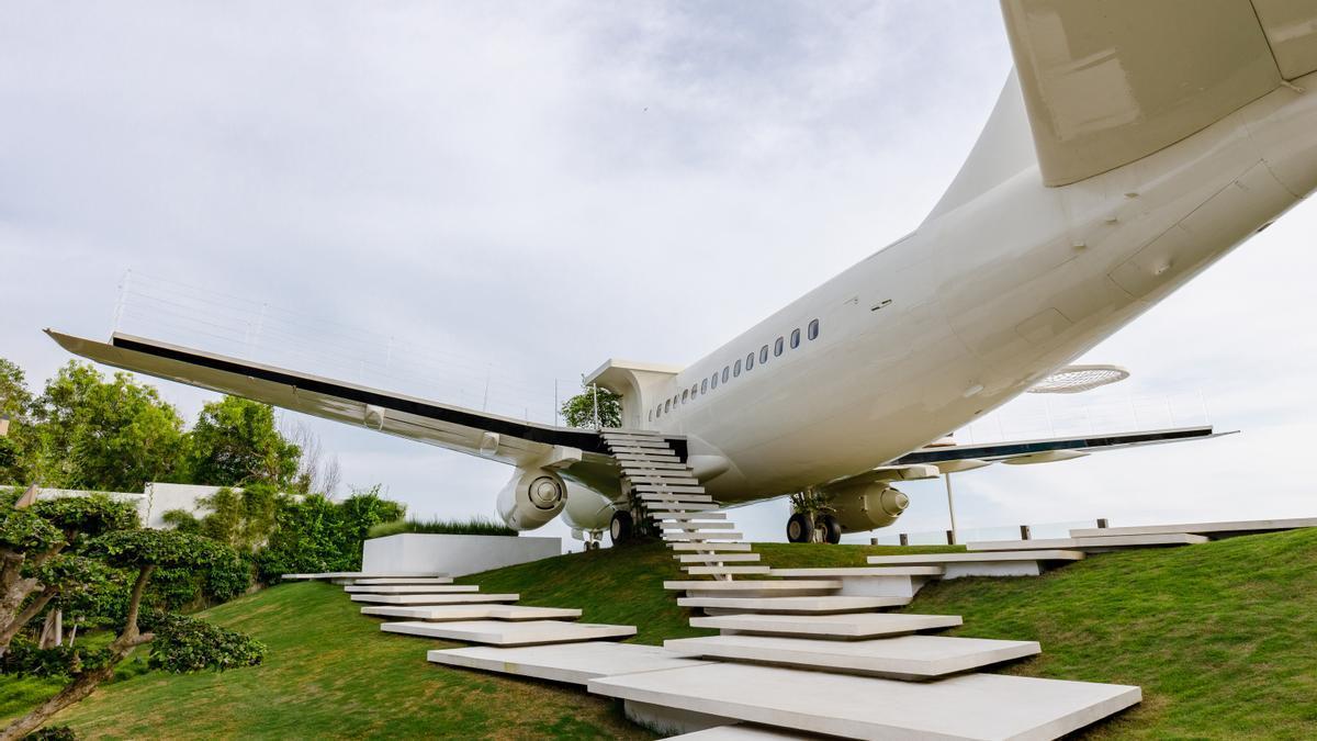 De avión abandonado a exclusivo hotel de lujo