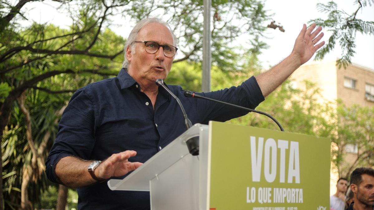 El candidato de Vox al Congreso por Barcelona, Juan José Aizcorbe.