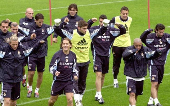 Integrantes del Real Madrid de 'Los Galácticos'.