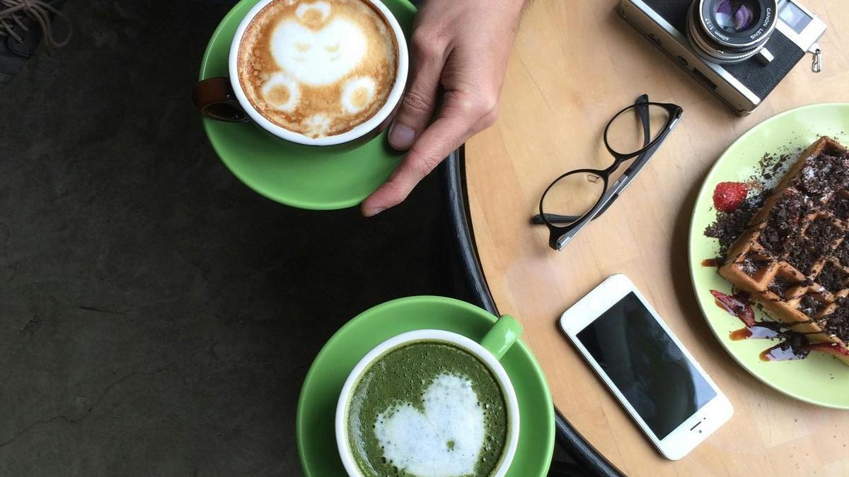 Té matcha y café