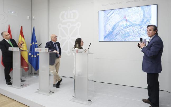 Nueva salida de Barañáin a Landaben a través de un puente Nueva salida de Barañáin a Landaben a través de un puente