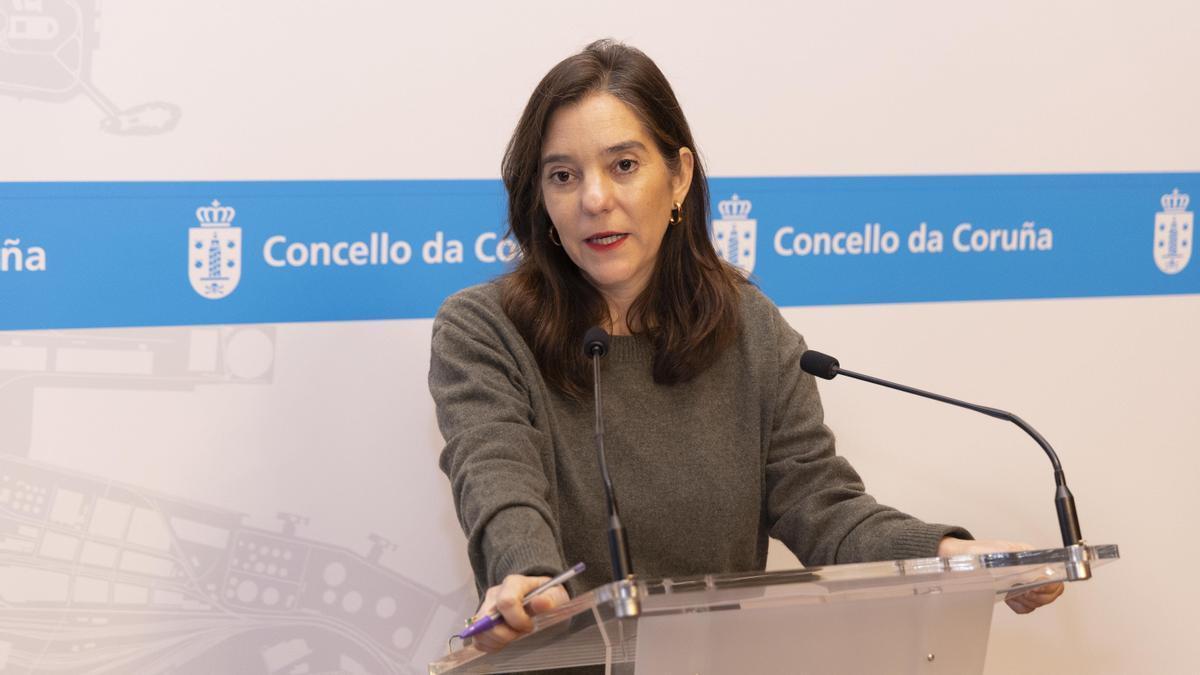 La alcaldesa de A Coruña, Inés Rey.