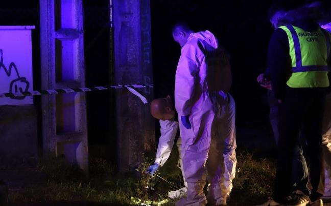 Agentes de la Policía Secreta trabajan en un polígono industrial de As Gándaras, a 23 de noviembre de 2023 Agentes de la Policía Secreta trabajan en un polígono industrial de As Gándaras, a 23 de noviembre de 2023