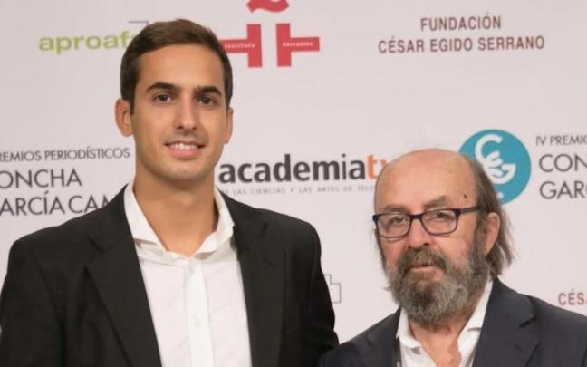 Lorenzo García Campoy junto a su padre, Lorenzo Díaz.