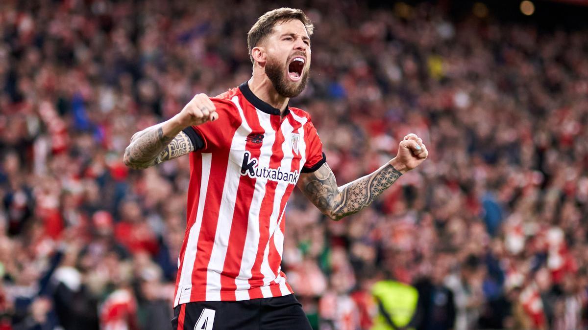 El futbolista Íñigo Martínez durante su etapa en el Athletic Club.