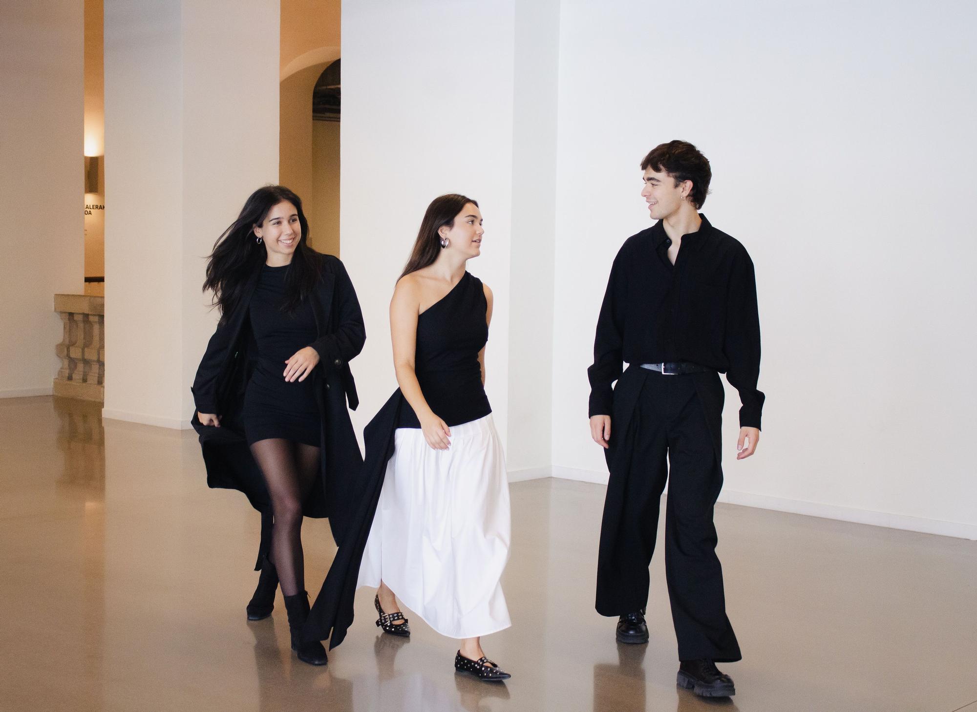 Zihara, Ariana y Dani durante su participación en la última edición del Zinemaldia.