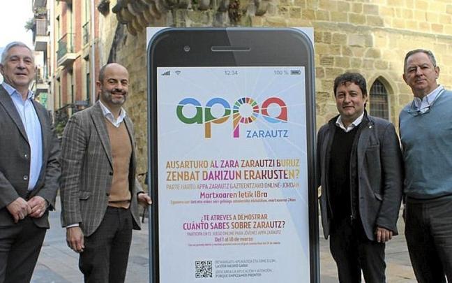 Presentación de la aplicación ‘Appa Zarautz’. | FOTO: PEDRO AMUNDARAIN Presentación de la aplicación ‘Appa Zarautz’. | FOTO: PEDRO AMUNDARAIN