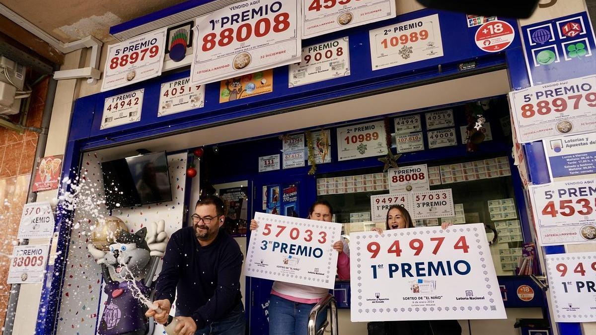 Ganadores del premio de la Lotería de Navidad