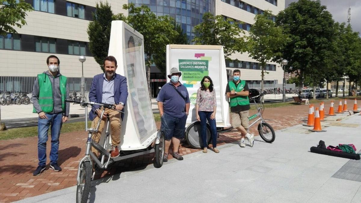 Acto de campaña de Equo Berdeak en las pasadas elecciones autonómicas.