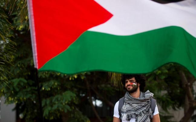Imagen de un activista propalestino