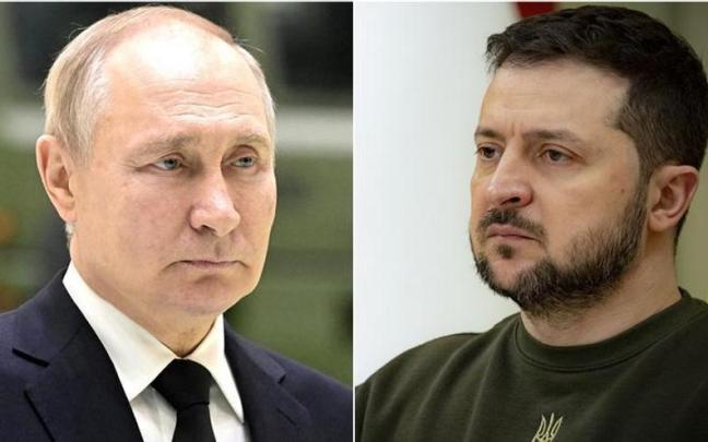 Vladímir Putin y Volodímir Zelenski Vladímir Putin y Volodímir Zelenski