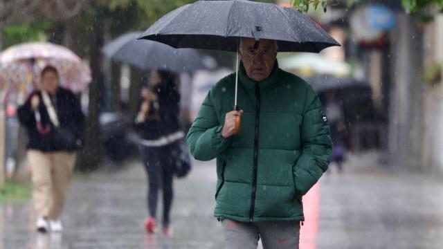 Día de lluvia en una imagen de archivo