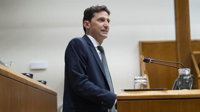 El consejero de Hacienda y Finanzas, Noël d´Anjou, en el Parlamento Vasco
