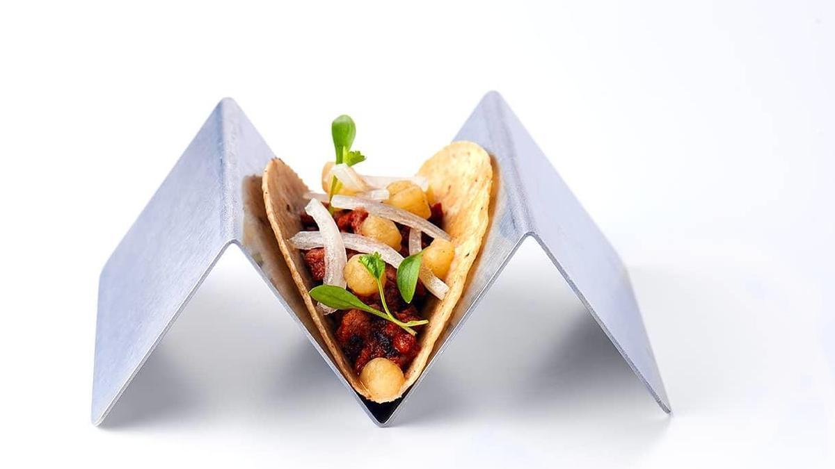 Taco Pastor, una propuesta del restaurante Ajonegro.