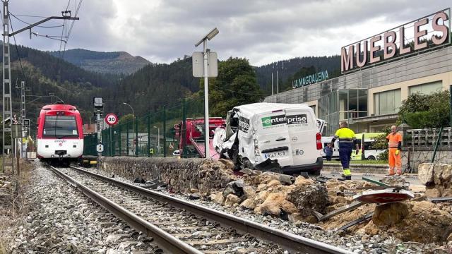 Imagen de archivo de un accidente laboral en Zalla, Bizkaia.
