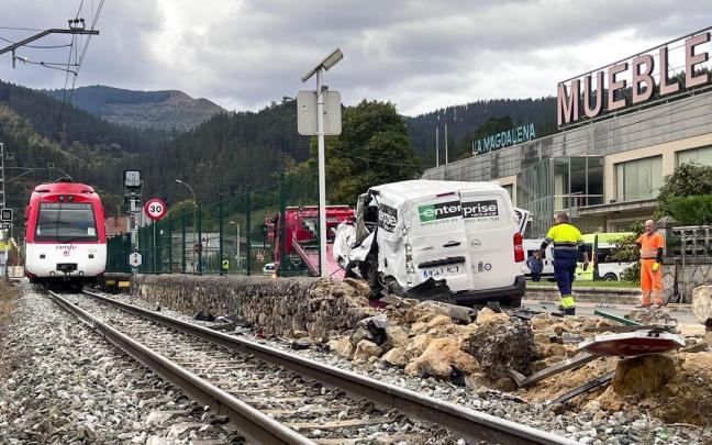 Imagen de archivo de un accidente laboral en Zalla, Bizkaia.