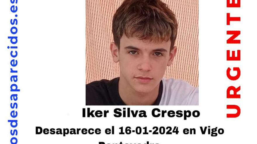Iker Silva Crespo desapareció el pasado martes.