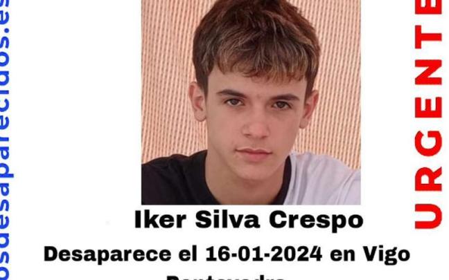 Iker Silva Crespo desapareció el pasado martes. / EP Iker Silva Crespo desapareció el pasado martes.