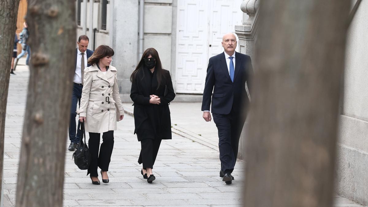 Jéssica Rodríguez, expareja de José Luis Ábalos, a su llegada al juzgado.