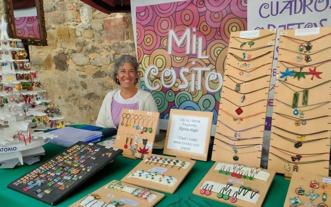 Silvia Feliba, artesana certificada de Navarra.