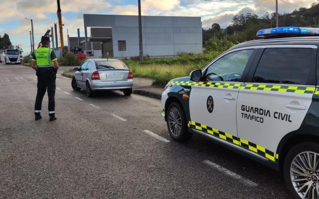 Control de tráfico de la Guardia Civil.
