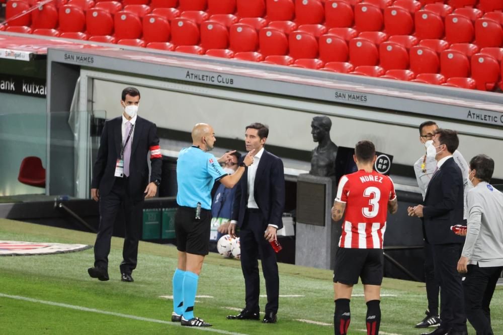 Pablo González Fuertes durante un partido del Athletic. Foto: JUAN LAZKANO