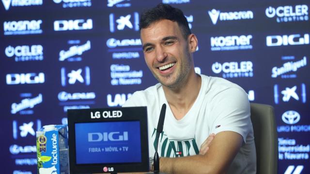 Unai Garcia durante su rueda de prensa de despedida. Foto: OSKAR MONTERO