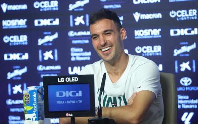 Unai Garcia durante su rueda de prensa de despedida. Foto: OSKAR MONTERO