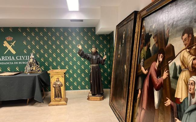 Algunas de las piezas que las monjas pretendían vender.