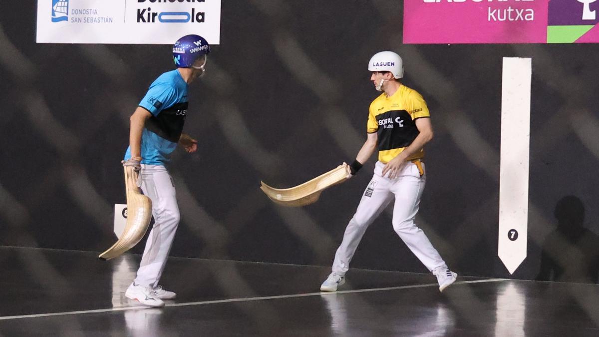 En imágenes: Barandika-Basque superan a Johan-Manci en la primera semifinal de la Final Four de la Jai Alai League de cesta punta.