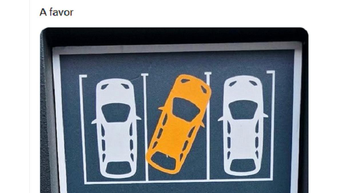 El post con parte del cartel.