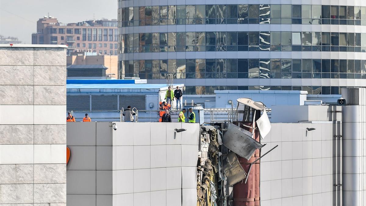 Un edificio dañado por los drones en Moscú, en una imagen de archivo