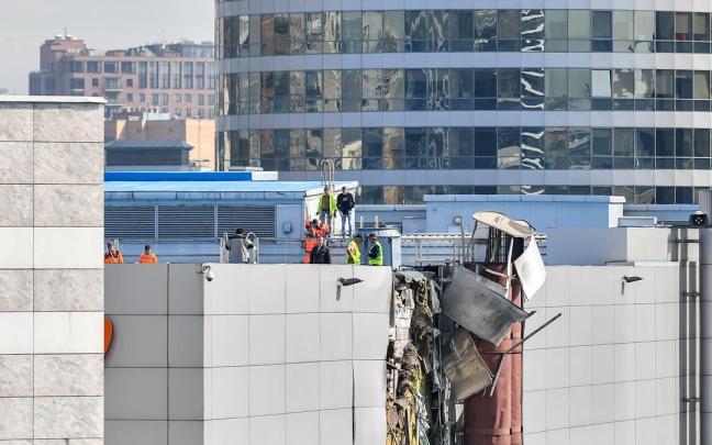 Un edificio dañado por los drones en Moscú, en una imagen de archivo