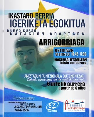 El curso de natación adaptada de Arrigorriaga se impartirá los viernes por la tarde