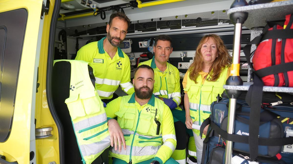Uno de los dispositivo especiales de Emergencias Osakidetz